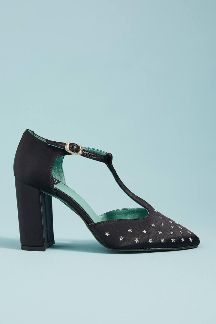 Lab Studded T-strap Pumps