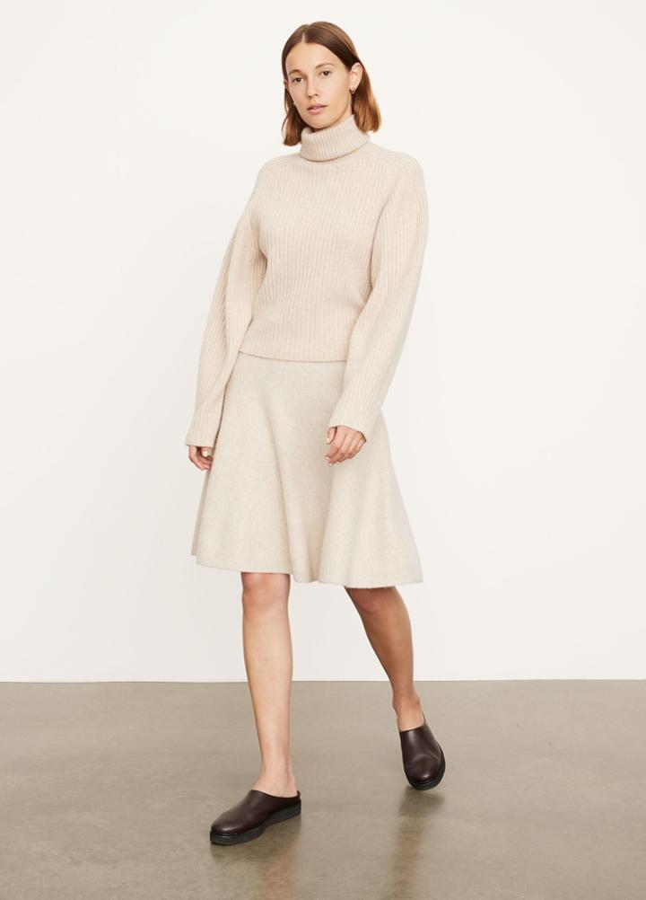 Vince Cashmere Open Back Turtleneck