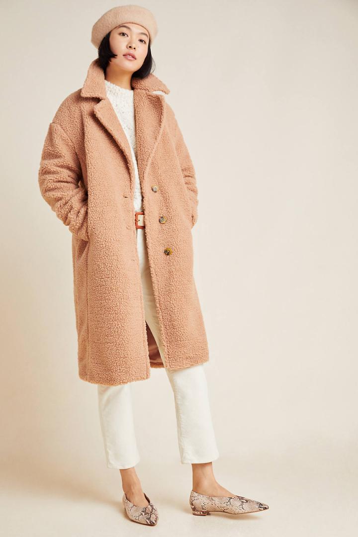 Bagatelle Macie Sherpa Cocoon Coat