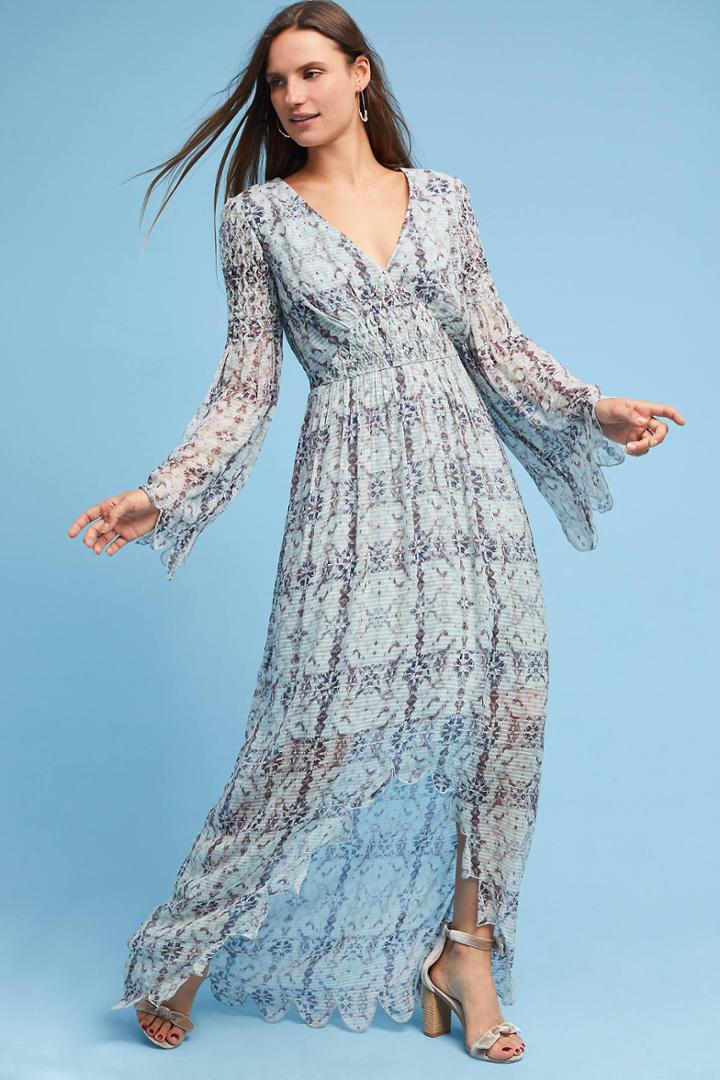 Intropia Nyxe Wrap Maxi Dress