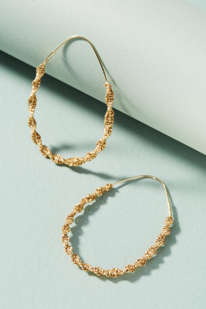 Anthropologie Coiled Hoop Earrings