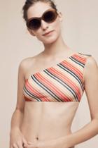 Cali Dreaming Reversible One-shoulder Swim Top