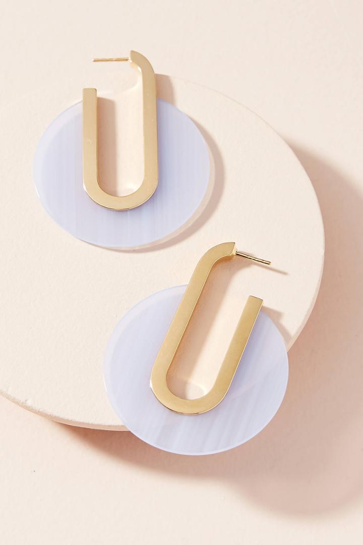 Sabrina Dehoff Petite Berlin Lucite Hoop Earrings