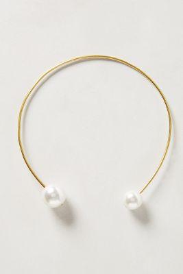 Anthropologie Double Pearl Necklace
