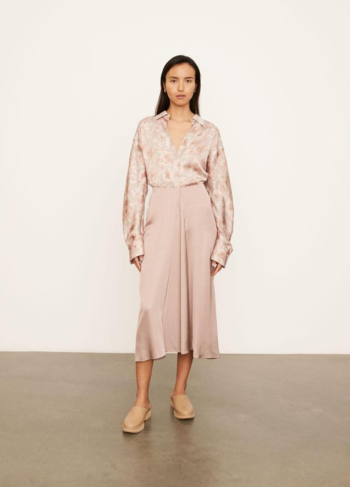 Vince Draped Pleat Skirt