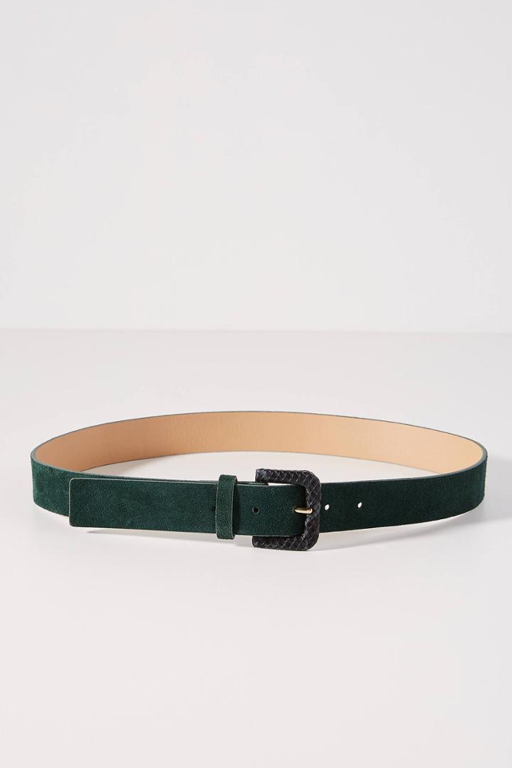 Linea Pelle Jenn Embossed Buckle Belt