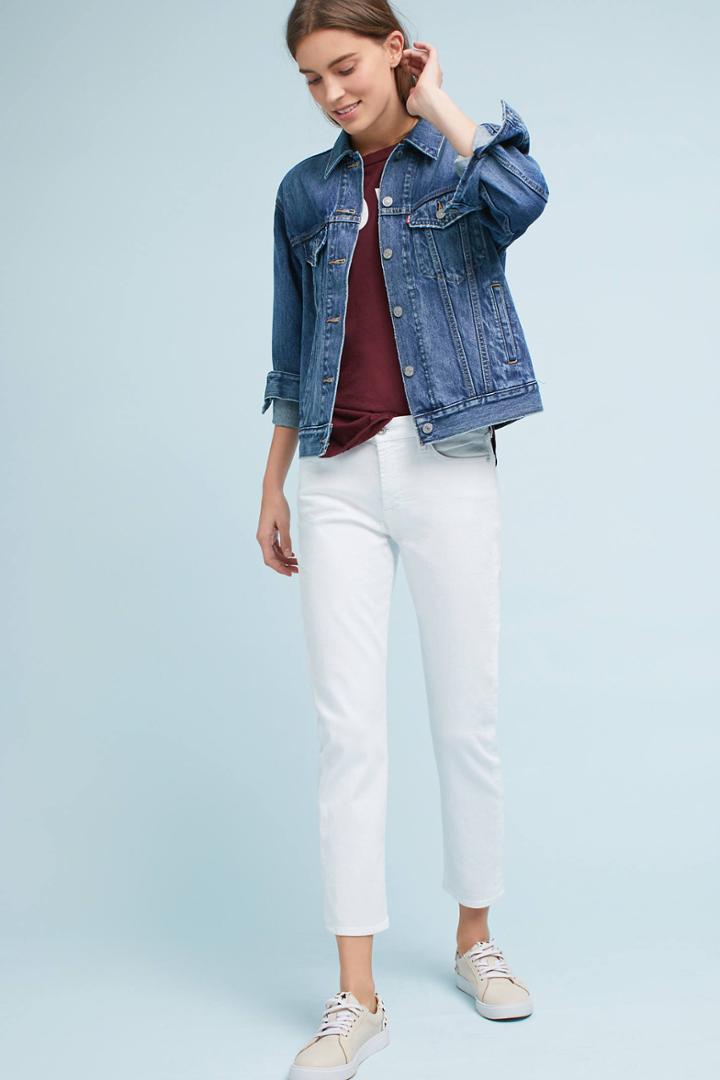 7 For All Mankind Kimmie Mid-rise Curvy Cropped Jeans