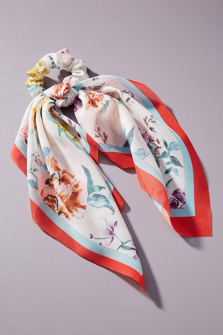 Anthropologie Addie Scarf Ponytail Holder