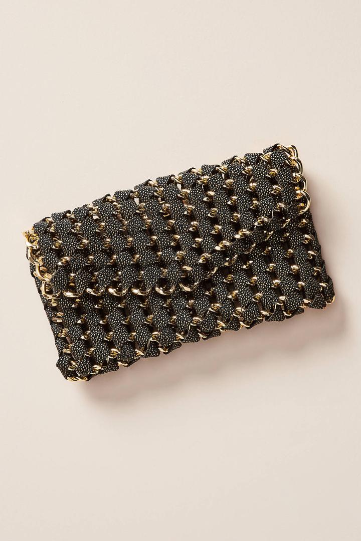 Tambonita Eve Leather Chain Clutch
