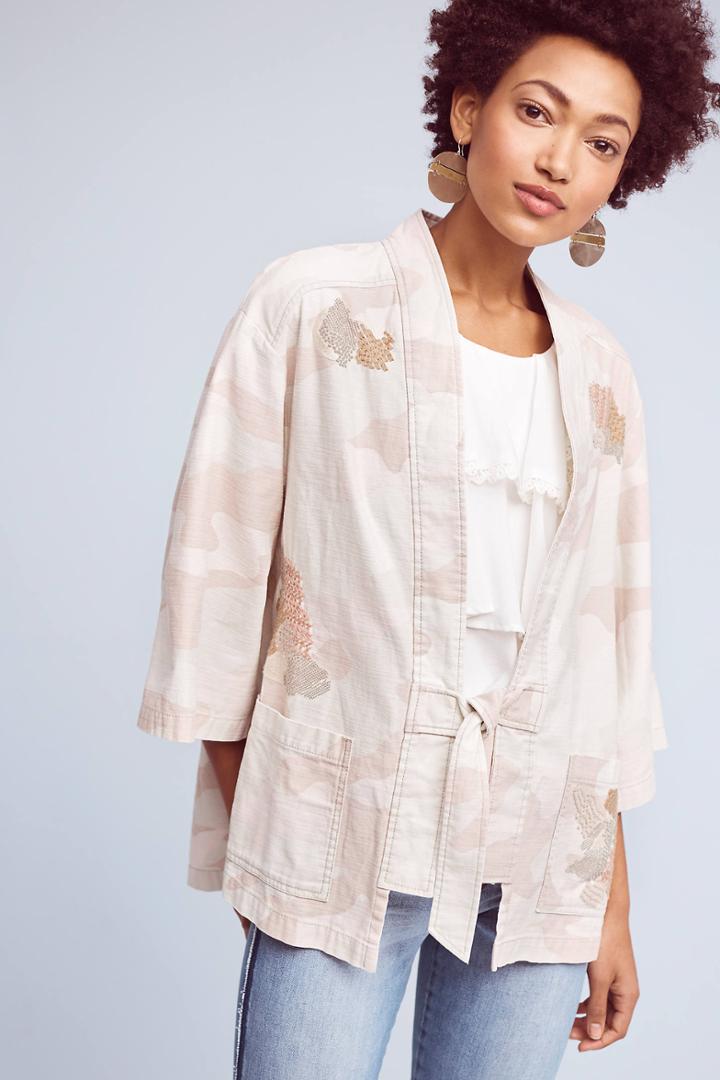 Hei Hei Tie-waist Camo Jacket