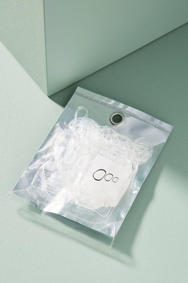 Anthropologie Clear Elastic Ponytail Holder Set