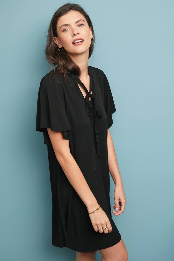 Michael Stars Neck-tie Tunic Dress