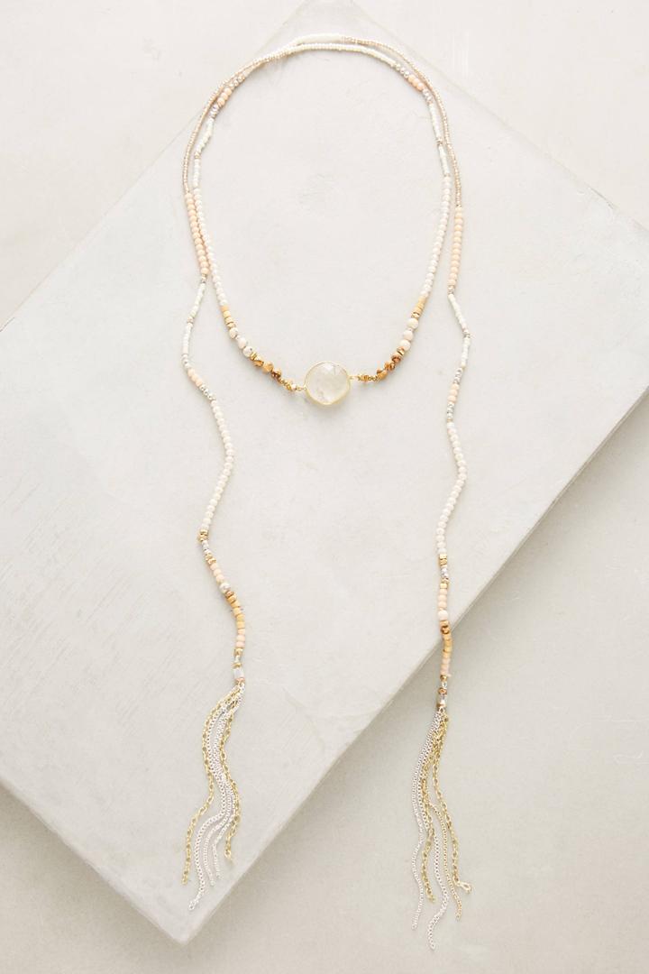 Anthropologie Stone Wrap Necklace