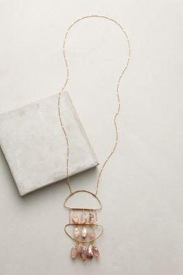 Anthropologie Lilac Pendant Necklace