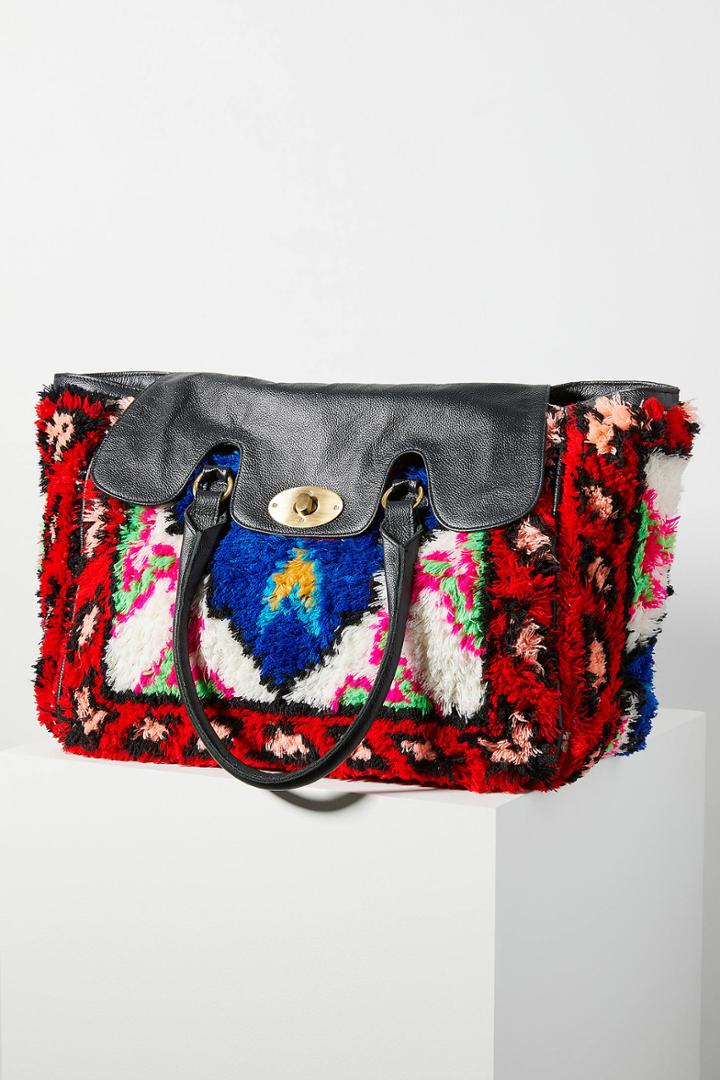 Anthropologie Gisele Carpet Tote Bag