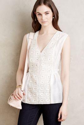 Pankaj & Nidhi Embroidered Nalla Peplum Top