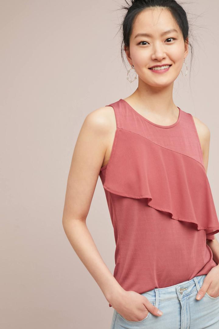 Anthropologie Murdoch Ruffled Tank