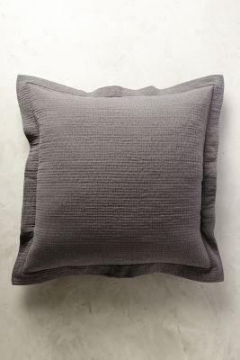 Peacock Alley Bradley Euro Sham Grey Euro Sham Bedding