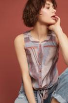 Maeve Linen Yarn-dyed Sleeveless Buttondown