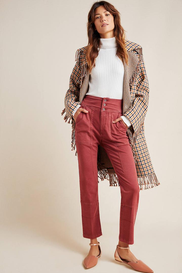 Anthropologie Flynn Tapered Trousers