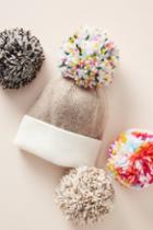 Anthropologie Pick-a-pom Multicolored Beanie Topper