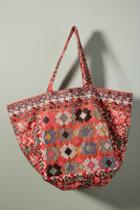 Anthropologie Adilah Embroidered Tote Bag