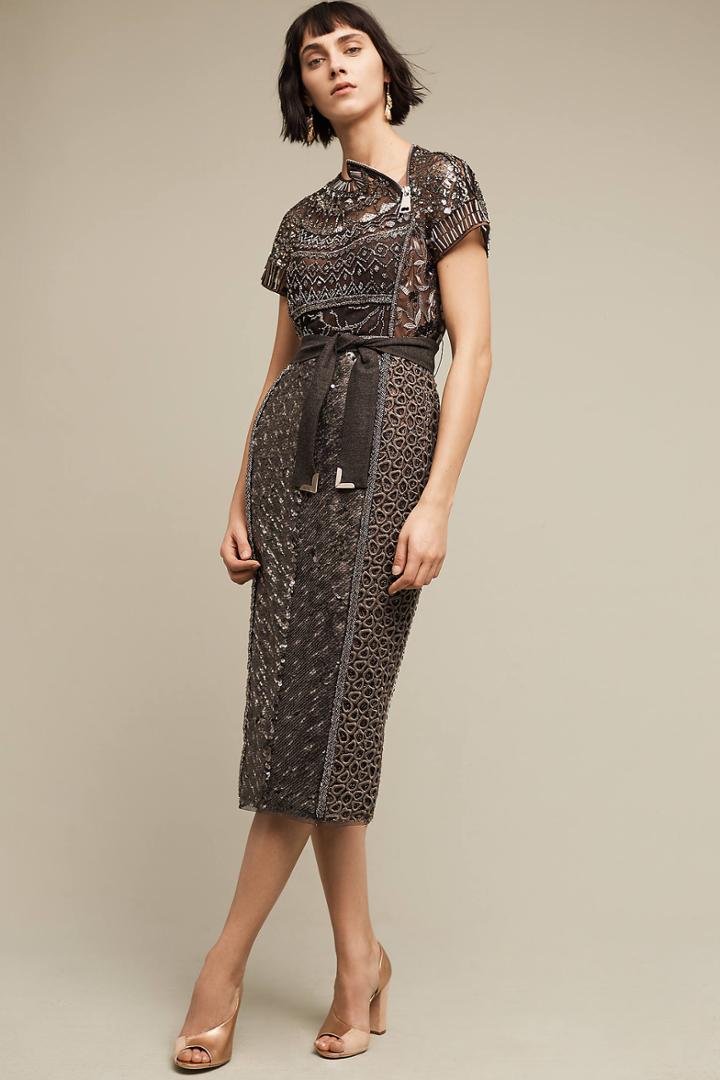 Byron Lars Beauty Mark Pinot Embellished Dress
