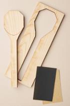 Te+te Hinoki Cypress Wood Serving Spoon-making Kit