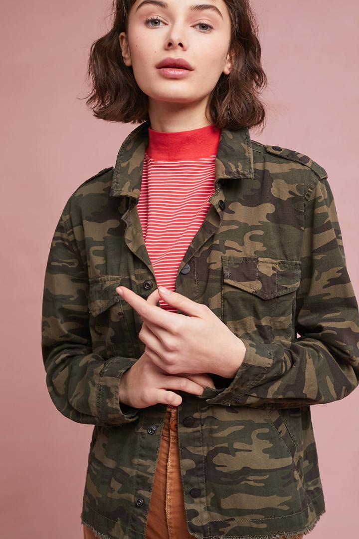 Sanctuary In The Fray Camo Jacket