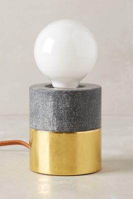 Anthropologie Flameless Pillar Lamp Base