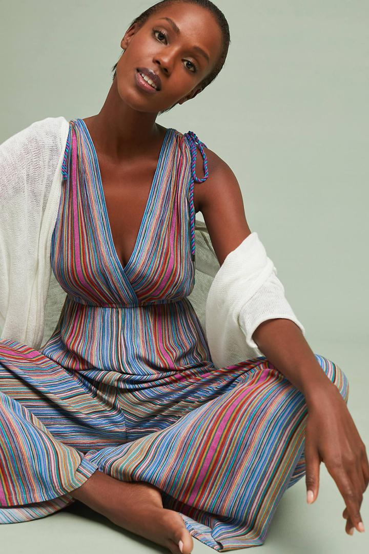 Bl-nk Stiped Beach Jumpsuit