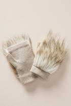 Anthropologie Faux Fur Fingerless Gloves