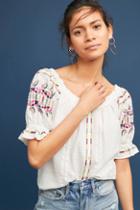 Akemi + Kin Pajaro Embroidered Blouse