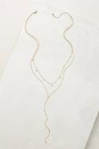 Anthropologie Cubic Layered Necklace