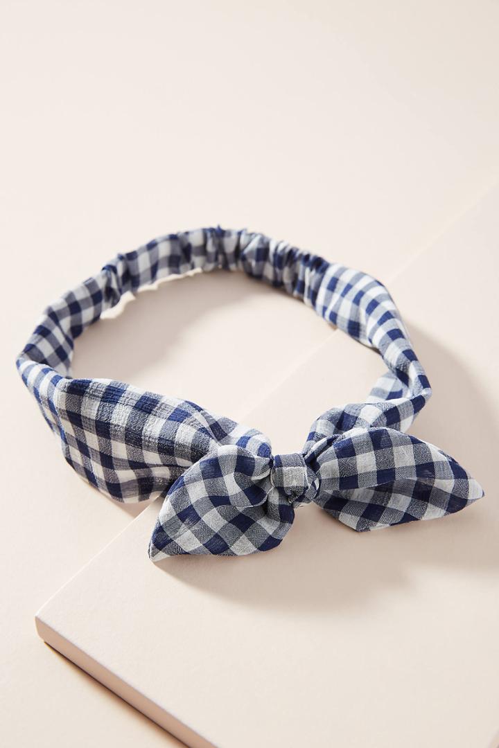 Anthropologie Paulina Gingham Heaband