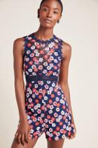 Ml Monique Lhuillier Embroidered Romper