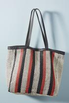 En Shalla Woven Leather Shopper Bag