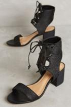 Schutz Darby Lace-up Heeled Sandals