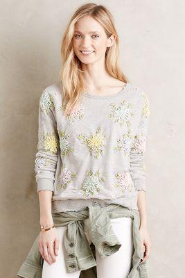 Artisan De Luxe Embroidered Celestial Pullover