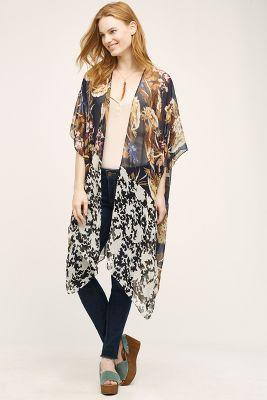 Anthropologie Vasilisa Silk Kimono