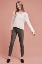 7 For All Mankind Mid-rise Sueded Skinny Jeans