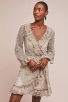 Ranna Gill Ruffled Leopard Dress