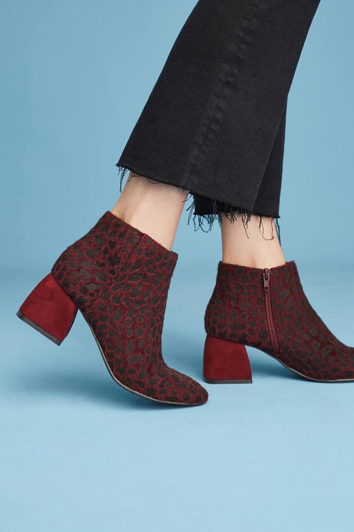 Vanessa Wu Leopard Booties