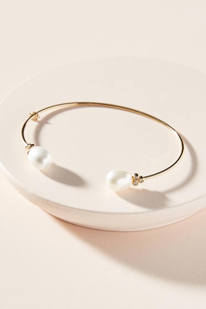 Anthropologie Risa Pearl Cuff Bracelet