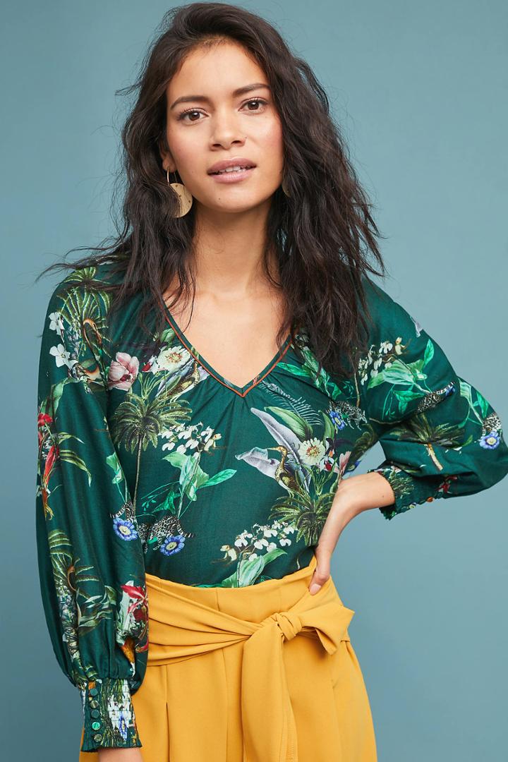 Vineet Bahl Abacos Tropical Blouse
