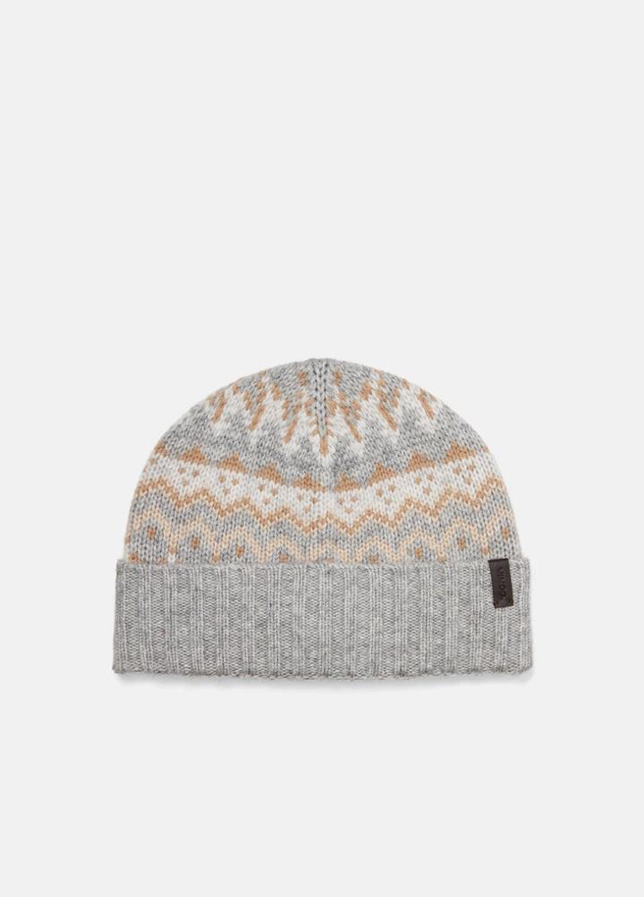 Vince Cashmere And Wool Fair Isle Cuff Hat