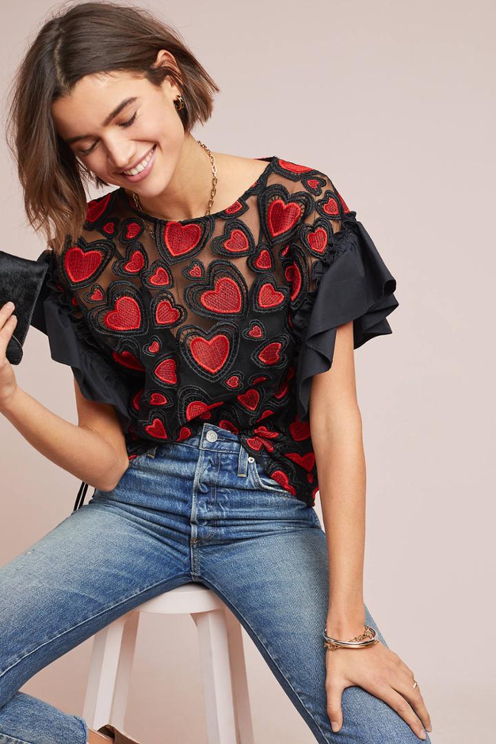 Eva Franco Kimbra Heart Top