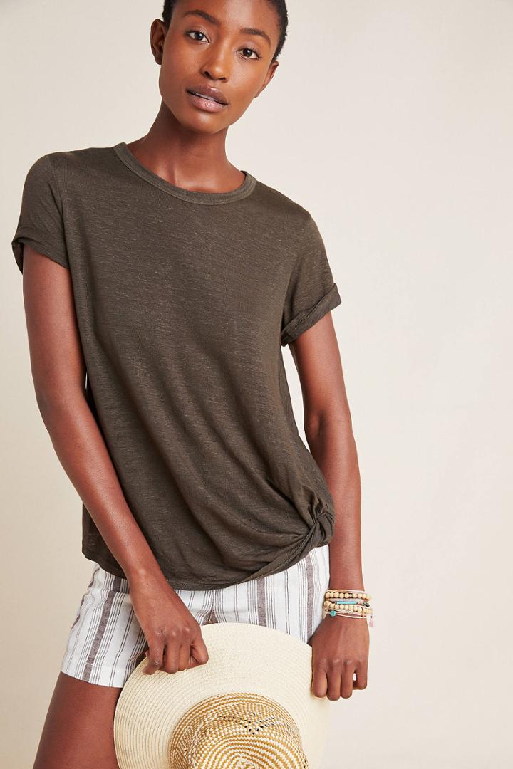 Velvet By Graham & Spencer Alie Side-twist Tee