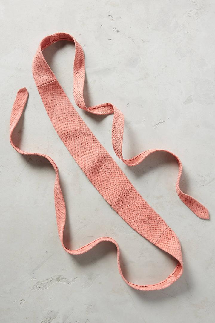 Anthropologie Coral Snake Wrap Belt