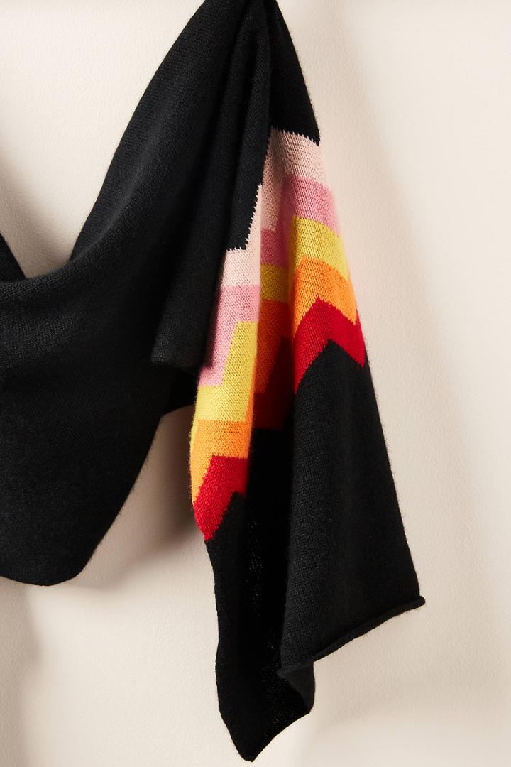 Rosie Sugden Zig-zag Cashmere Scarf